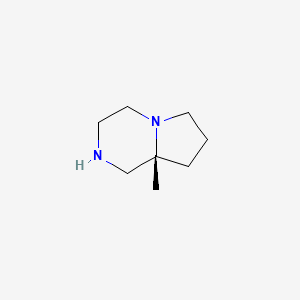 molecular formula C8H16N2 B2719654 (R)-8A-甲基辛氢吡咯并[1,2-a]吡嗪 CAS No. 1638744-57-6