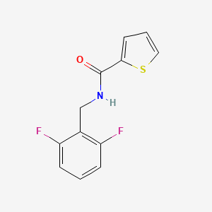 molecular formula C12H9F2NOS B2719656 N-[(2,6-Difluorophenyl)methyl]thiophene-2-carboxamide CAS No. 1240187-80-7