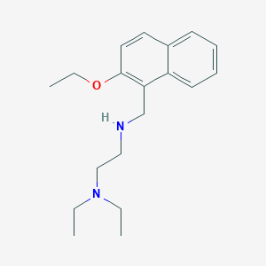 molecular formula C19H28N2O B271966 N-[2-(diethylamino)ethyl]-N-[(2-ethoxy-1-naphthyl)methyl]amine 