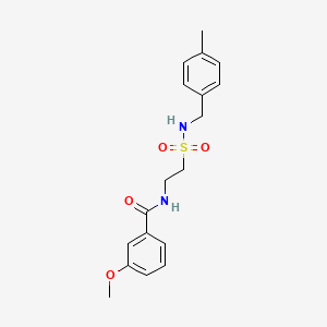 3-methoxy-N-(2-(N-(4-methylbenzyl)sulfamoyl)ethyl)benzamide