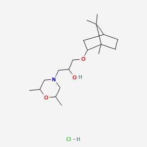 1-(2,6-dimethylmorpholino)-3-(((1S,4R)-1,7,7-trimethylbicyclo[2.2.1]heptan-2-yl)oxy)propan-2-ol hydrochloride