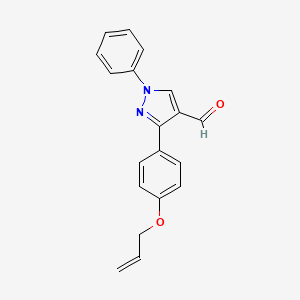 1-phenyl-3-[4-(prop-2-en-1-yloxy)phenyl]-1H-pyrazole-4-carbaldehyde