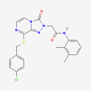 2-(8-((4-chlorobenzyl)thio)-3-oxo-[1,2,4]triazolo[4,3-a]pyrazin-2(3H)-yl)-N-(2,3-dimethylphenyl)acetamide