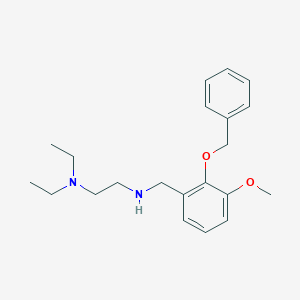 molecular formula C21H30N2O2 B271970 N-[2-(benzyloxy)-3-methoxybenzyl]-N-[2-(diethylamino)ethyl]amine 