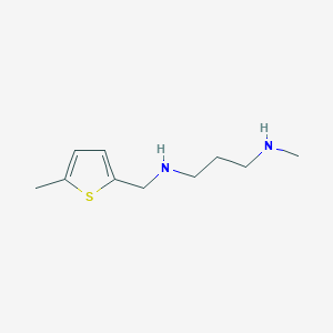 molecular formula C10H18N2S B271973 N-methyl-N'-[(5-methylthiophen-2-yl)methyl]propane-1,3-diamine 