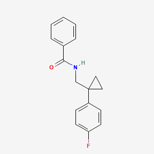 molecular formula C17H16FNO B2719760 N-((1-(4-fluorophenyl)cyclopropyl)methyl)benzamide CAS No. 1049442-52-5