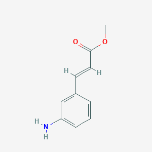 molecular formula C10H11NO2 B2719763 methyl (E)-3-(3-aminophenyl)acrylate CAS No. 163487-10-3; 58186-45-1