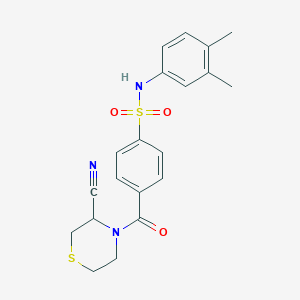 4-(3-cyanothiomorpholine-4-carbonyl)-N-(3,4-dimethylphenyl)benzene-1-sulfonamide