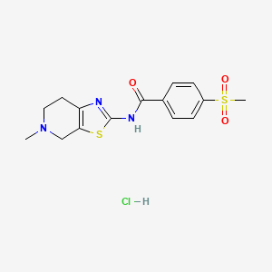 N-(5-methyl-4,5,6,7-tetrahydrothiazolo[5,4-c]pyridin-2-yl)-4-(methylsulfonyl)benzamide hydrochloride