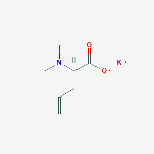 molecular formula C7H12KNO2 B2719795 Potassium 2-(dimethylamino)pent-4-enoate CAS No. 2137514-64-6