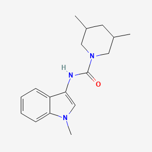 molecular formula C17H23N3O B2719796 3,5-dimethyl-N-(1-methyl-1H-indol-3-yl)piperidine-1-carboxamide CAS No. 922849-15-8