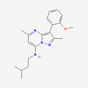 3-(2-methoxyphenyl)-2,5-dimethyl-N-(3-methylbutyl)pyrazolo[1,5-a]pyrimidin-7-amine