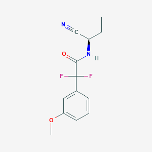 N-[(1R)-1-Cyanopropyl]-2,2-difluoro-2-(3-methoxyphenyl)acetamide