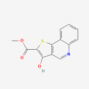 molecular formula C13H9NO3S B2719821 Methyl 3-hydroxythieno[3,2-c]quinoline-2-carboxylate CAS No. 881033-94-9