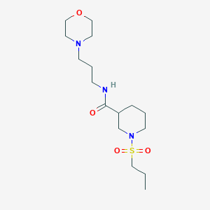 N-(3-morpholinopropyl)-1-(propylsulfonyl)piperidine-3-carboxamide