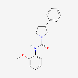 molecular formula C18H20N2O2 B2719827 N-(2-methoxyphenyl)-3-phenylpyrrolidine-1-carboxamide CAS No. 1210494-61-3