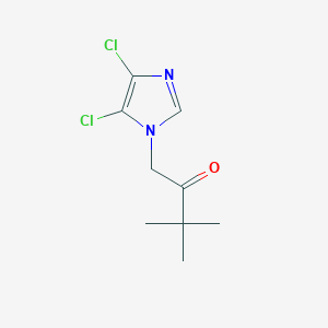 molecular formula C9H12Cl2N2O B2719830 1-(4,5-dichloro-1H-imidazol-1-yl)-3,3-dimethyl-2-butanone CAS No. 1020252-19-0