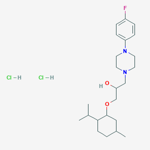 1-(4-(4-Fluorophenyl)piperazin-1-yl)-3-((2-isopropyl-5-methylcyclohexyl)oxy)propan-2-ol dihydrochloride