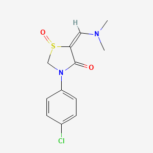 3-(4-Chlorophenyl)-5-[(dimethylamino)methylene]-4-oxo-1,3-thiazolan-1-ium-1-olate