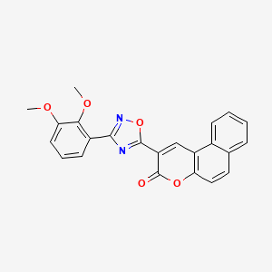 2-[3-(2,3-dimethoxyphenyl)-1,2,4-oxadiazol-5-yl]-3H-benzo[f]chromen-3-one