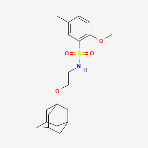 molecular formula C20H29NO4S B2719846 N-[2-(1-Adamantyloxy)ethyl]-2-methoxy-5-methylbenzenesulfonamide CAS No. 445473-45-0