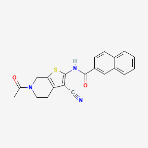 N-(6-acetyl-3-cyano-5,7-dihydro-4H-thieno[2,3-c]pyridin-2-yl)naphthalene-2-carboxamide