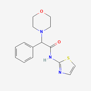 molecular formula C15H17N3O2S B2719876 2-(吗啉-4-基)-2-苯基-N-(1,3-噻唑-2-基)乙酰胺 CAS No. 838869-00-4