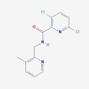 molecular formula C13H11Cl2N3O B2719898 3,6-dichloro-N-[(3-methylpyridin-2-yl)methyl]pyridine-2-carboxamide CAS No. 1333759-31-1