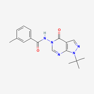 molecular formula C17H19N5O2 B2719901 N-(1-(tert-butyl)-4-oxo-1H-pyrazolo[3,4-d]pyrimidin-5(4H)-yl)-3-methylbenzamide CAS No. 899995-20-1