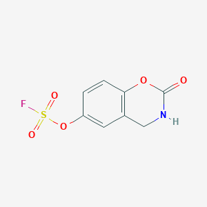 molecular formula C8H6FNO5S B2719916 6-Fluorosulfonyloxy-2-oxo-3,4-dihydro-1,3-benzoxazine CAS No. 2411269-60-6