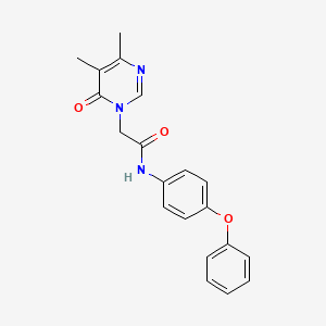 molecular formula C20H19N3O3 B2719929 2-(4,5-dimethyl-6-oxopyrimidin-1(6H)-yl)-N-(4-phenoxyphenyl)acetamide CAS No. 1251710-64-1