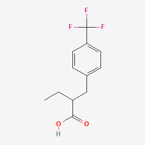 molecular formula C12H13F3O2 B2719936 2-{[4-(三氟甲基)苯基]甲基}丁酸 CAS No. 1269529-72-7