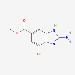 methyl 2-amino-4-bromo-1H-1,3-benzodiazole-6-carboxylate