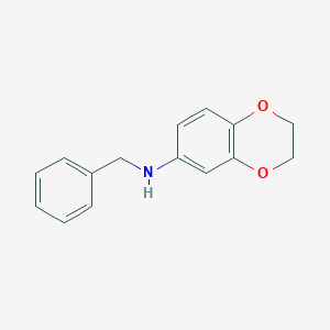 molecular formula C15H15NO2 B271996 N-benzyl-2,3-dihydro-1,4-benzodioxin-6-amine 