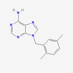 molecular formula C14H15N5 B2719991 9-[(2,5-二甲基苯基)甲基]-9H-嘌呤-6-胺 CAS No. 1274765-20-6