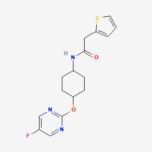 N-((1r,4r)-4-((5-fluoropyrimidin-2-yl)oxy)cyclohexyl)-2-(thiophen-2-yl)acetamide