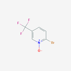 molecular formula C6H3BrF3NO B2720000 2-Bromo-5-(trifluoromethyl)pyridine 1-oxide CAS No. 1309647-71-9