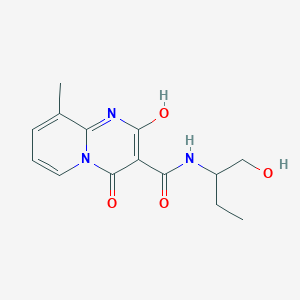molecular formula C14H17N3O4 B2720011 2-hydroxy-N-(1-hydroxybutan-2-yl)-9-methyl-4-oxo-4H-pyrido[1,2-a]pyrimidine-3-carboxamide CAS No. 886913-80-0