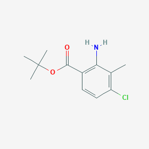 B2720020 Tert-butyl 2-amino-4-chloro-3-methylbenzoate CAS No. 2248285-99-4