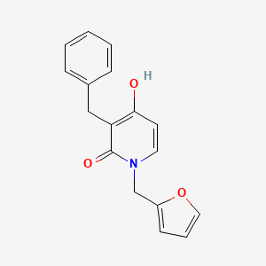 3-benzyl-1-(2-furylmethyl)-4-hydroxy-2(1H)-pyridinone