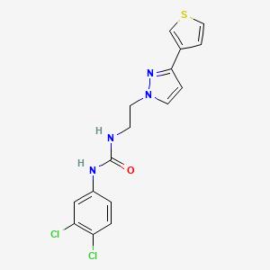 1-(3,4-dichlorophenyl)-3-(2-(3-(thiophen-3-yl)-1H-pyrazol-1-yl)ethyl)urea