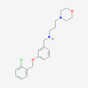 molecular formula C21H27ClN2O2 B272003 N-{3-[(2-chlorobenzyl)oxy]benzyl}-N-[3-(4-morpholinyl)propyl]amine 