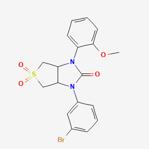 1-(3-bromophenyl)-3-(2-methoxyphenyl)tetrahydro-1H-thieno[3,4-d]imidazol-2(3H)-one 5,5-dioxide