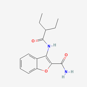 3-(2-Ethylbutanamido)benzofuran-2-carboxamide