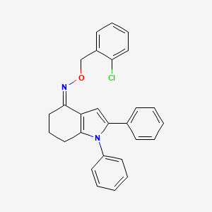 1,2-diphenyl-1,5,6,7-tetrahydro-4H-indol-4-one O-(2-chlorobenzyl)oxime