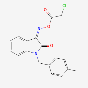 [(Z)-[1-[(4-methylphenyl)methyl]-2-oxoindol-3-ylidene]amino] 2-chloroacetate