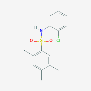 molecular formula C15H16ClNO2S B2720045 N-(2-chlorophenyl)-2,4,5-trimethylbenzenesulfonamide CAS No. 889785-57-3