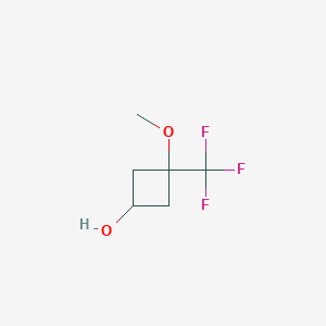 3-Methoxy-3-(trifluoromethyl)cyclobutan-1-ol