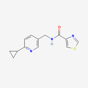 molecular formula C13H13N3OS B2720048 N-((6-cyclopropylpyridin-3-yl)methyl)thiazole-4-carboxamide CAS No. 2320514-92-7