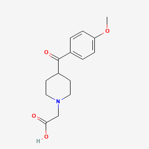 2-(4-(4-Methoxybenzoyl)piperidin-1-YL)acetic acid